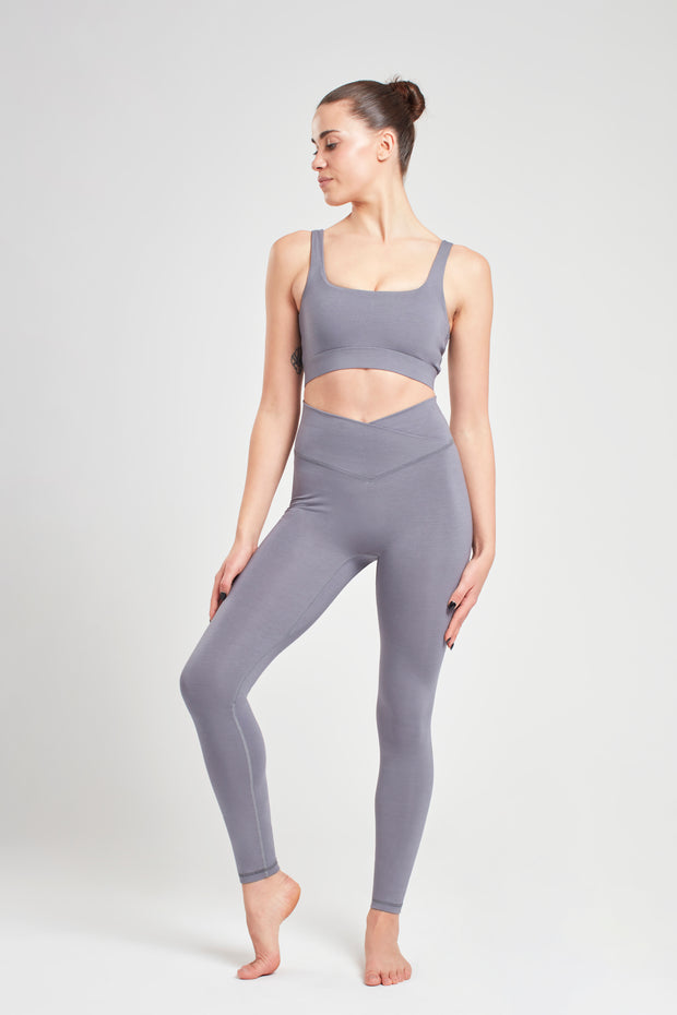 Wrap Leggings - Pearl Grey