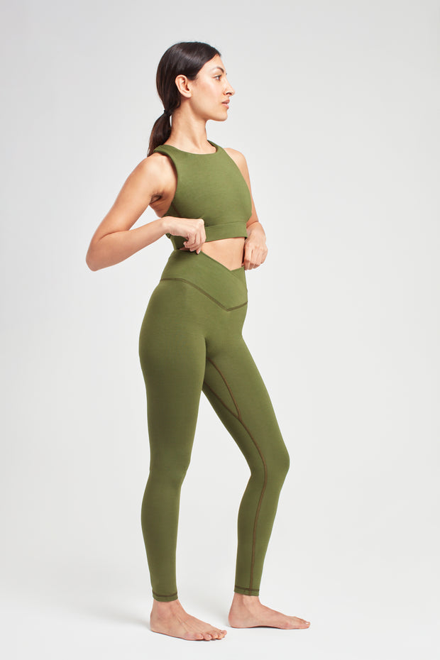 Wrap Leggings - Earth Khaki